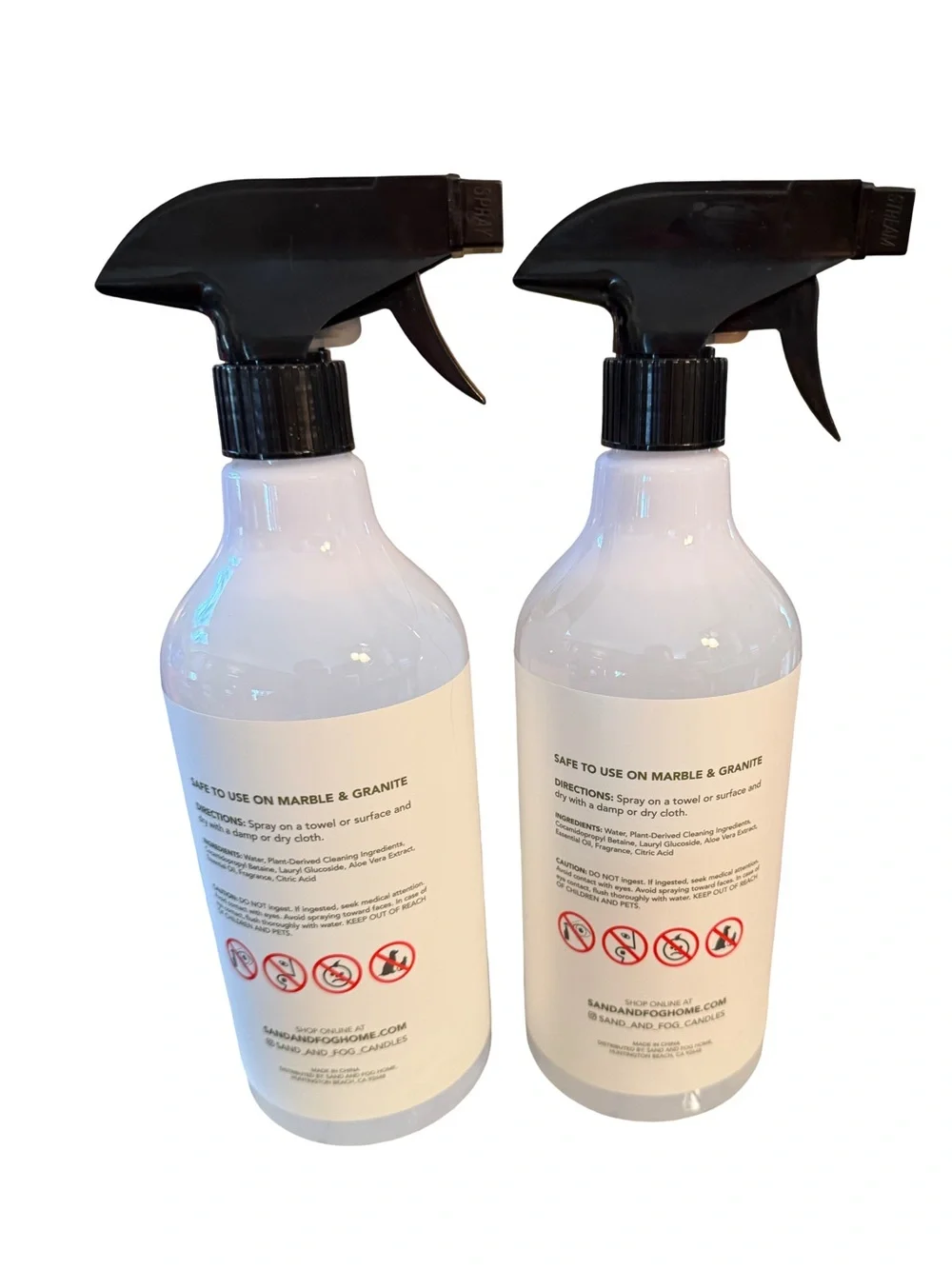 Sand + Fog NWT Qty 2 Lemon Verbena All-Purpose Spray Cleaner 24.5 Oz Each